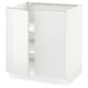 SEKTION Gabinete bajo 2 puertas c/estantes, blanco/Ringhult blanco, 76x61x76 cm