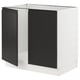 SEKTION Gabinete bajo 2 puertas c/estantes, blanco/Upplöv Carbón mate, 91x61x76 cm