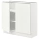 Opción: SEKTION Gabinete bajo 2 puertas c/estantes, blanco/Vallstena blanco, 91x37x76 cm