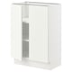 SEKTION Gabinete bajo 2 puertas c/estantes, blanco/Vallstena blanco, 61x37x76 cm