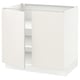 SEKTION Gabinete bajo 2 puertas c/estantes, blanco/Veddinge blanco, 91x61x76 cm