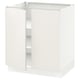 SEKTION Gabinete bajo 2 puertas c/estantes, blanco/Veddinge blanco, 76x61x76 cm