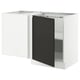 Opción: SEKTION Gabinete bajo esquina c/ estante, blanco/Upplöv Carbón mate, 127x61x76 cm