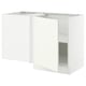SEKTION Gabinete bajo esquina c/ estante, blanco/Vallstena blanco, 127x61x76 cm