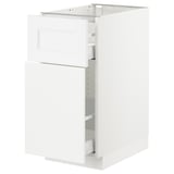 SEKTION Gabinete bajo extraíble 1 cajón, blanco Maximera/Axstad blanco mate, 38x61x76 cm
