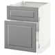 SEKTION Gabinete bajo extraíble 1 cajón, blanco Maximera/Bodbyn gris, 61x61x76 cm