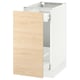 SEKTION Gabinete bajo extraíble, blanco Maximera/Askersund efecto fresno claro, 38x61x76 cm