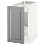 SEKTION Gabinete bajo extraíble, blanco Maximera/Bodbyn gris, 38x61x76 cm