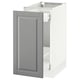 SEKTION Gabinete bajo extraíble, blanco Maximera/Bodbyn gris, 38x61x76 cm