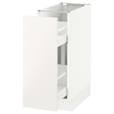 SEKTION Gabinete bajo extraíble, blanco/Veddinge blanco, 31x61x76 cm