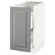Opción: SEKTION Gabinete bajo p/bote basura 1 prta, blanco Maximera/Bodbyn gris, 38x61x76 cm
