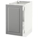 SEKTION Gabinete bajo p/bote basura 1 prta, blanco Maximera/Bodbyn gris, 46x61x76 cm
