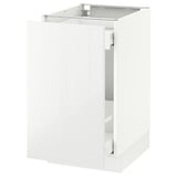 SEKTION Gabinete bajo p/bote basura 1 prta, blanco Maximera/Ringhult blanco, 46x61x76 cm