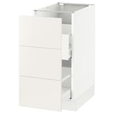 SEKTION Gabinete bajo p/bote basura 2 cjns, blanco Maximera/Veddinge blanco, 38x61x76 cm