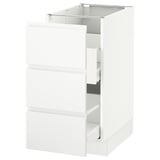 SEKTION Gabinete bajo p/bote basura 2 cjns, blanco Maximera/Voxtorp blanco mate, 38x61x76 cm