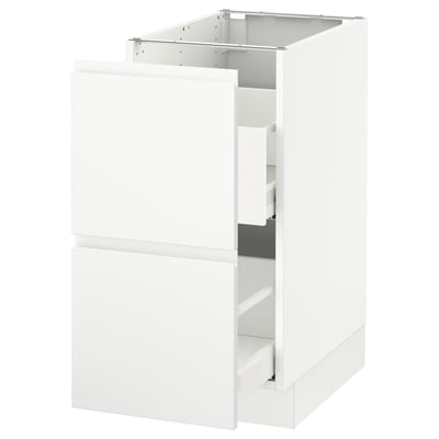 SEKTION Gabinete bajo p/ bote basura, blanco Maximera/Voxtorp blanco mate, 38x61x76 cm