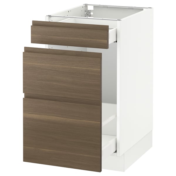 SEKTION Gabinete bajo p/reciclar/ 3 frentes - blanco Maximera/Voxtorp