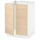 SEKTION Gabinete bajo p/ tarja 2 puertas, blanco/Askersund efecto fresno claro, 61x61x76 cm