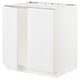 SEKTION Gabinete bajo p/ tarja 2 puertas, blanco/Axstad blanco mate, 76x61x76 cm