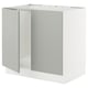 SEKTION Gabinete bajo p/ tarja 2 puertas, blanco/Havstorp gris claro, 91x61x76 cm