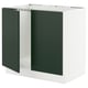 SEKTION Gabinete bajo p/ tarja 2 puertas, blanco/Havstorp Verde oscuro, 91x61x76 cm