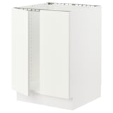 SEKTION Gabinete bajo p/ tarja 2 puertas, blanco/Vallstena blanco, 61x61x76 cm