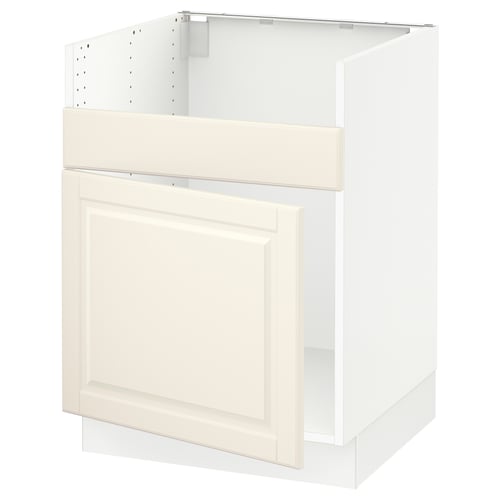SEKTION Gabinete bajo p/tarja HAVSEN, blanco/Bodbyn hueso, 61x61x76 cm