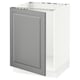 SEKTION Gabinete bajo para tarja, blanco/Bodbyn gris, 61x61x76 cm