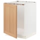 SEKTION Gabinete bajo para tarja, blanco/Vedhamn roble, 61x61x76 cm
