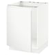 SEKTION Gabinete bajo para tarja, blanco/Voxtorp blanco mate, 61x61x76 cm