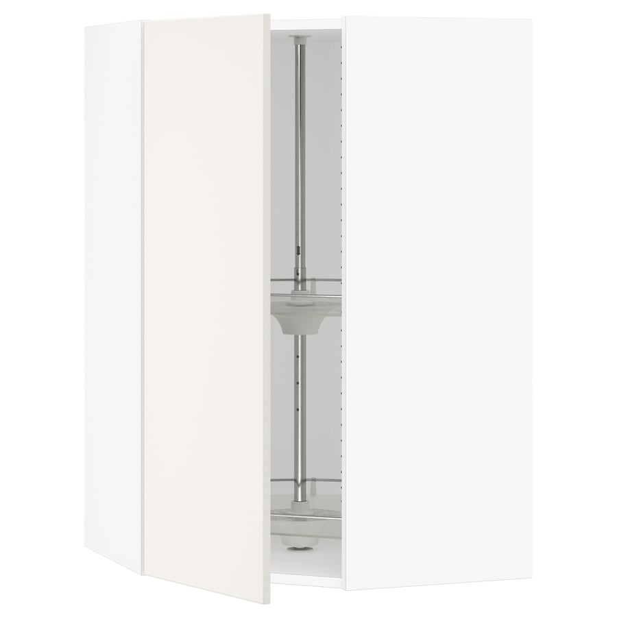SEKTION Gabinete de esquina con carrusel - blanco/Veddinge blanco - IKEA