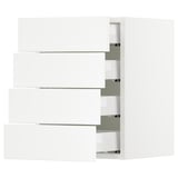SEKTION Gabinete de pared 4 cajones, blanco Maximera/Axstad blanco mate, 38x37x51 cm