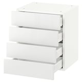 SEKTION Gabinete de pared 4 cajones, blanco Maximera/Ringhult blanco, 46x37x51 cm