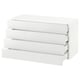SEKTION Gabinete de pared 4 cajones, blanco Maximera/Ringhult blanco, 91x37x51 cm