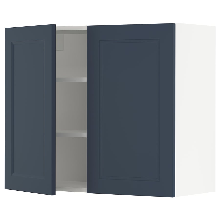 SEKTION Gabinete de pared con 2 puertas - blanco Axstad/mate azul - IKEA