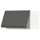 SEKTION Gabinete de pared horizontal, blanco/Voxtorp gris oscuro, 61x37x38 cm