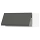 SEKTION Gabinete de pared horizontal, blanco/Voxtorp gris oscuro, 91x37x38 cm