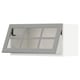 SEKTION Gabinete pared 1 puerta horizontal, blanco/Bodbyn gris, 76x37x38 cm