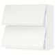 SEKTION Gabinete pared 2 puertas horizontal, blanco/Voxtorp blanco mate, 76x37x76 cm