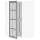 Opción: SEKTION Gabinete pared esquina c/carrusel, blanco/Bodbyn gris, 66x37x102 cm
