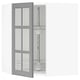 SEKTION Gabinete pared esquina c/carrusel, blanco/Bodbyn gris, 66x37x76 cm