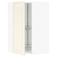 SEKTION Gabinete pared esquina c/carrusel, blanco/Bodbyn hueso, 66x37x102 cm
