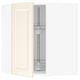 SEKTION Gabinete pared esquina c/carrusel, blanco/Bodbyn hueso, 66x37x76 cm