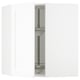 SEKTION Gabinete pared esquina c/carrusel, blanco Enköping/blanco efecto madera, 66x37x76 cm