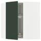 SEKTION Gabinete pared esquina c/carrusel, blanco/Havstorp Verde oscuro, 66x37x76 cm