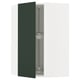 SEKTION Gabinete pared esquina c/carrusel, blanco/Havstorp Verde oscuro, 66x37x102 cm