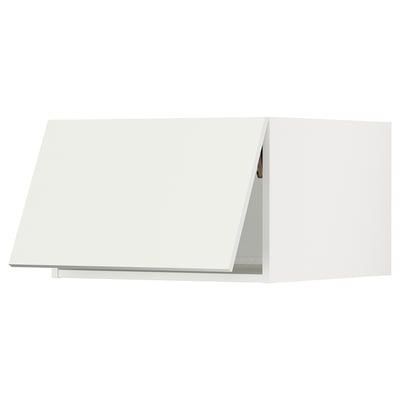 SEKTION Gabinete superior p/refrigerador, blanco/Vallstena blanco, 61x61x38 cm