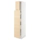 SEKTION / MAXIMERA Gabin alt extb 2 prtas 4 cjnes+ests, blanco/Askersund efecto fresno claro, 38x61x203 cm