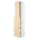 SEKTION / MAXIMERA Gabin alt extb 2 prtas 4 cjnes+ests, blanco/Askersund efecto fresno claro, 46x61x229 cm
