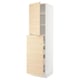 SEKTION / MAXIMERA Gabin alt extb 2 prtas 4 cjnes+ests, blanco/Askersund efecto fresno claro, 61.0x61.0x228.6 cm